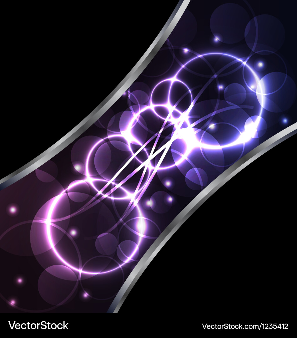 Abstract background set round bubbles with light Vector Image