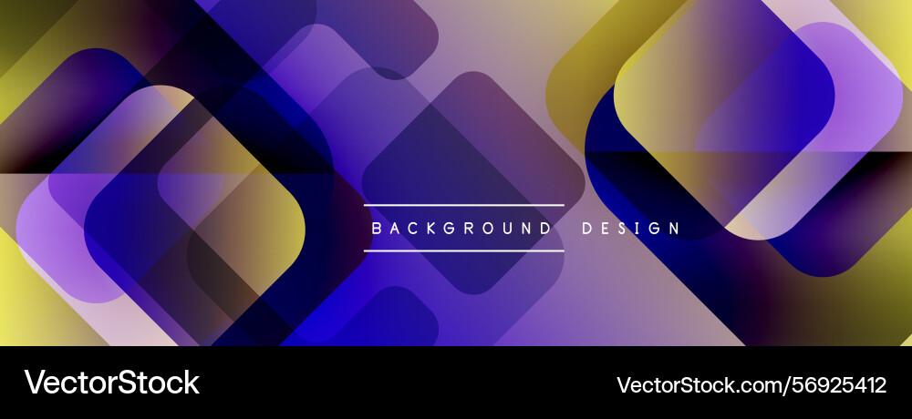 Abstract geometric pattern overlapping squares vector image