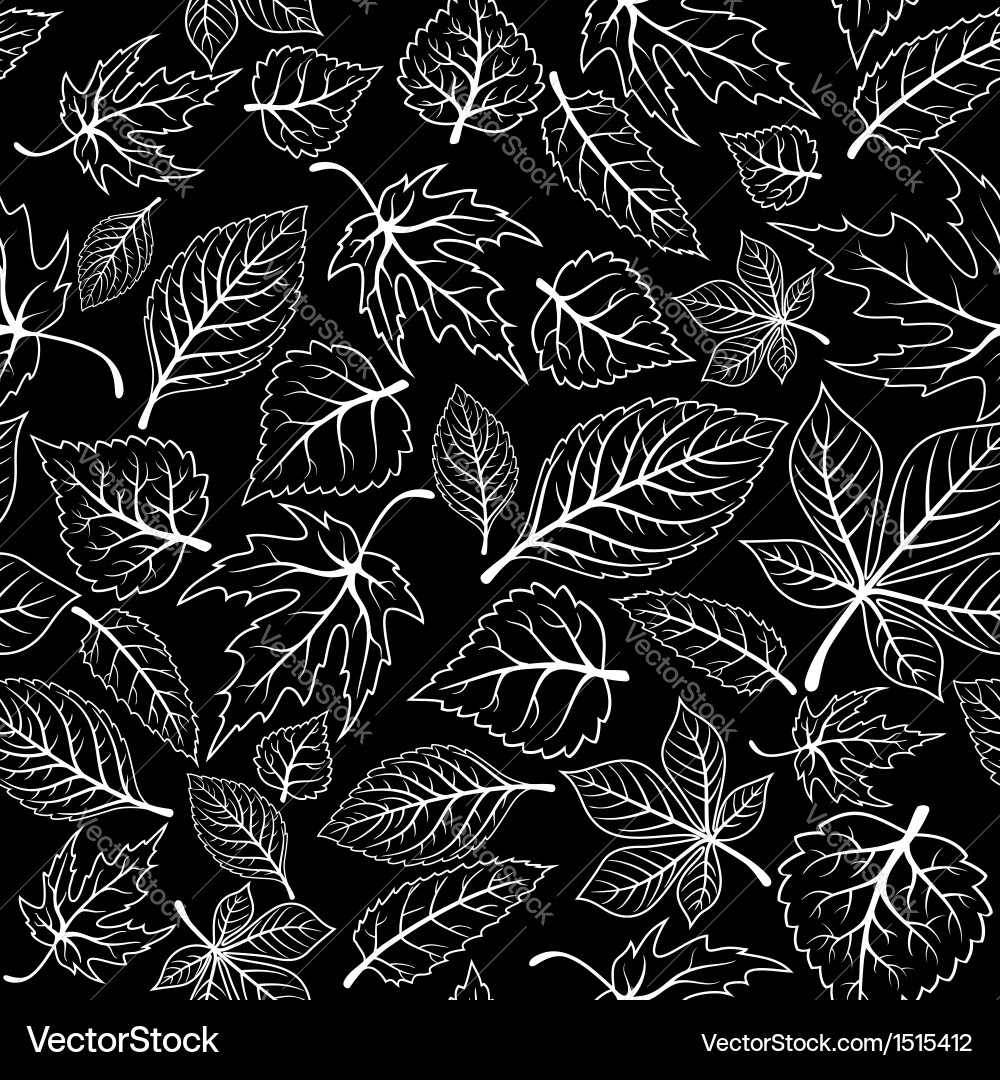 Elegant Tree Leaf Pattern vector image