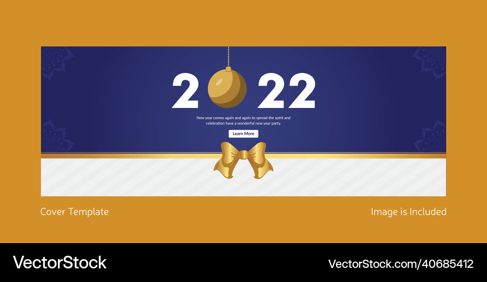 Happy new year cover page design Happy new year cover page design vector image