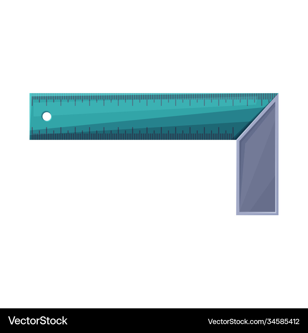Isolated object ruler and corner icon web Vector Image