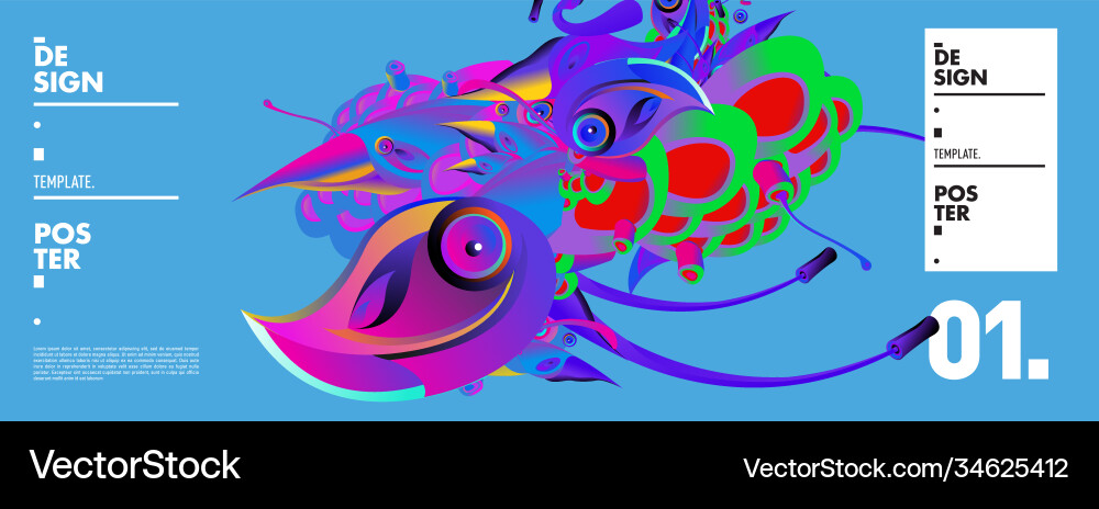 Landing page background template with colorful Landing page background template with colorful Vector Image