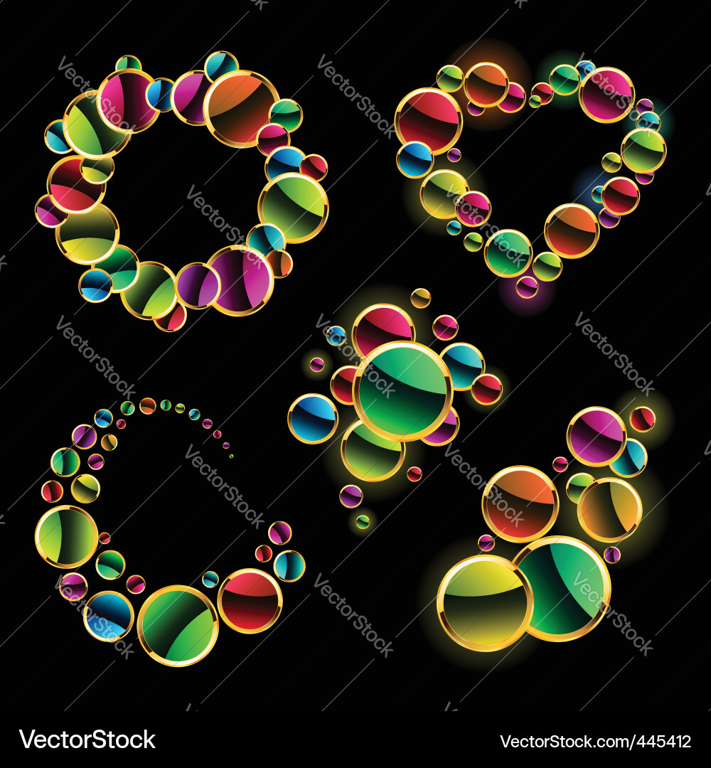 Luxurious Colorful Circles Vector Image