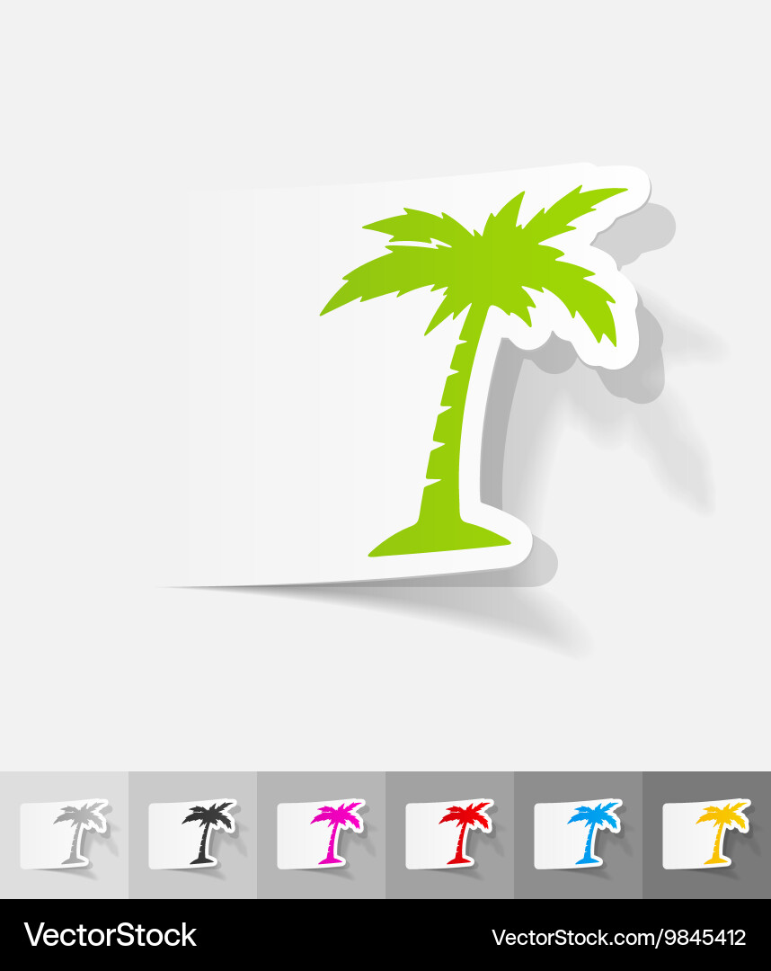 Realistic design element palm Vector Image