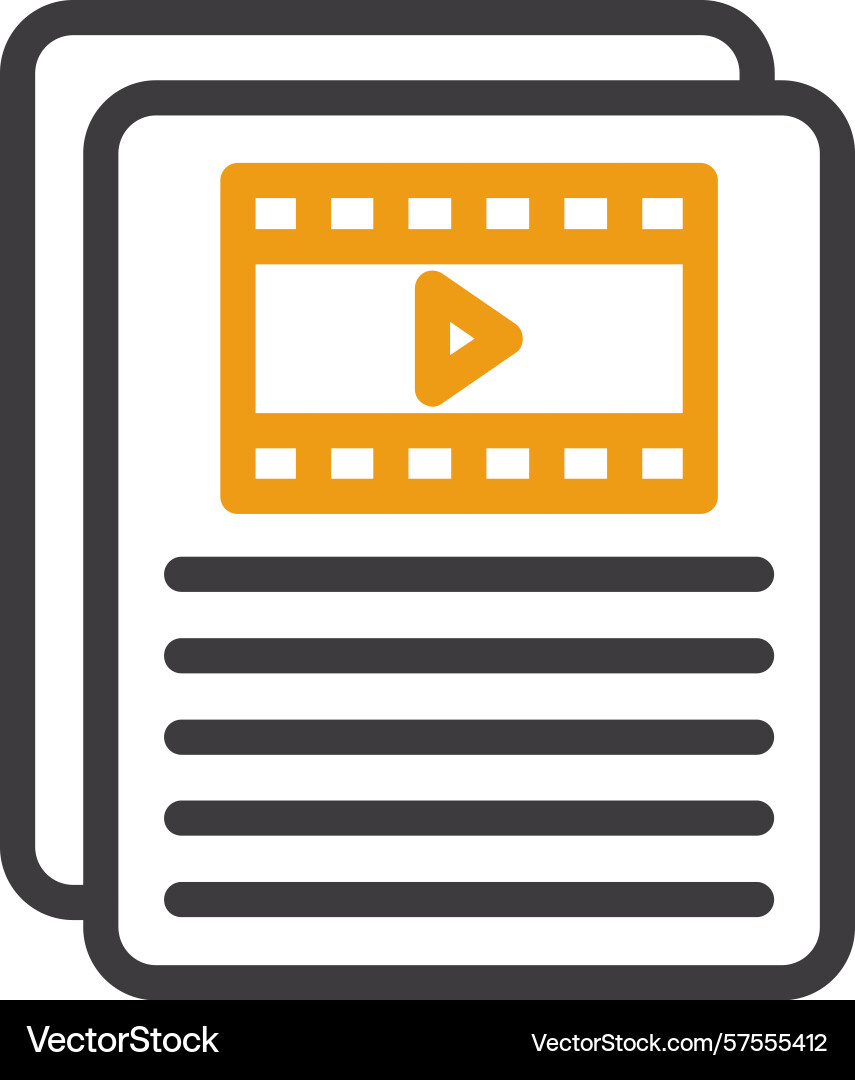 Scripting two color icon Vector Image