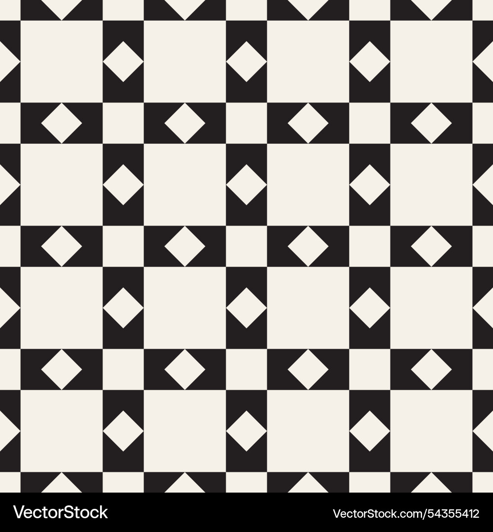 Seamless pattern repeating geometric elements vector image