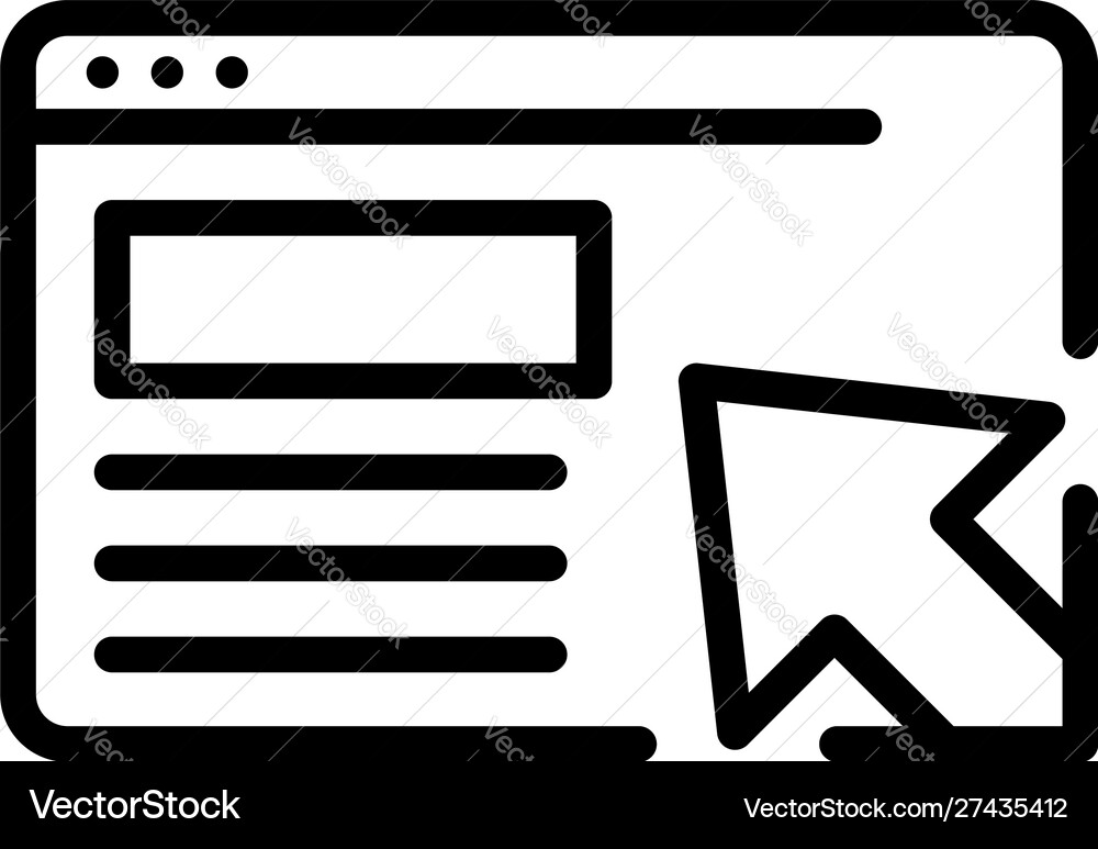 Web loyalty program icon outline style Vector Image