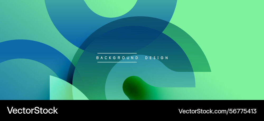 Abstract design features overlapping shapes Vector Image