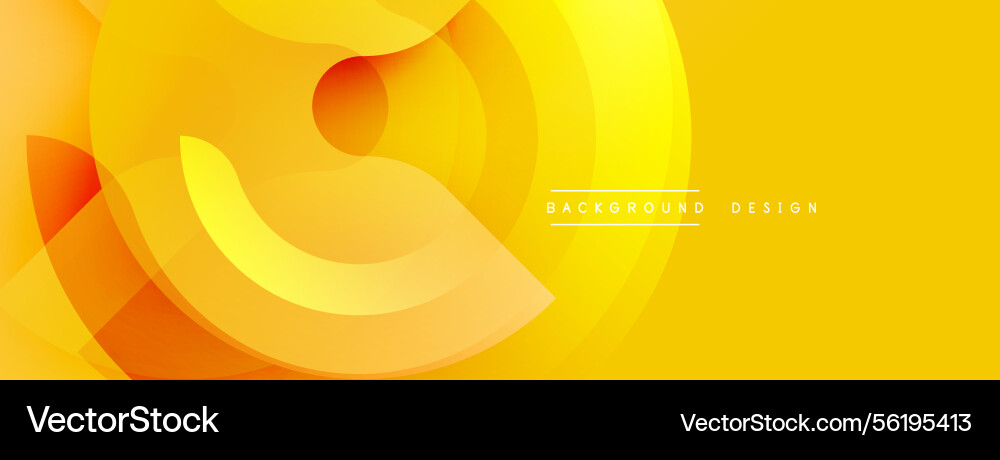 Abstract yellow background features overlapping Abstract yellow background features overlapping Vector Image