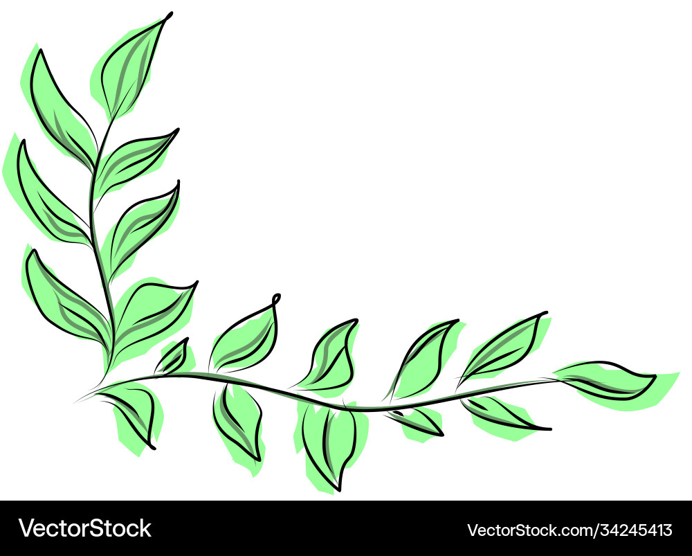 An image a tree branch Vector Image