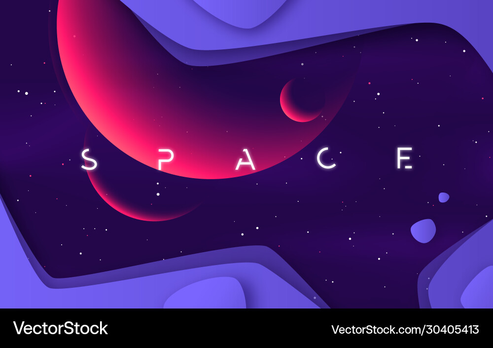 Background on theme outer space Background on theme outer space vector image