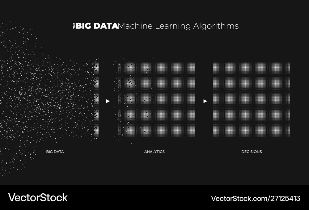 Big Data Analytics Visualization vector image