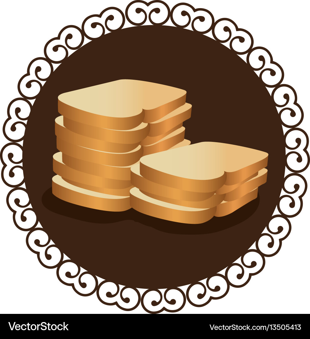 Decorative frame with realistic picture stack Vector Image