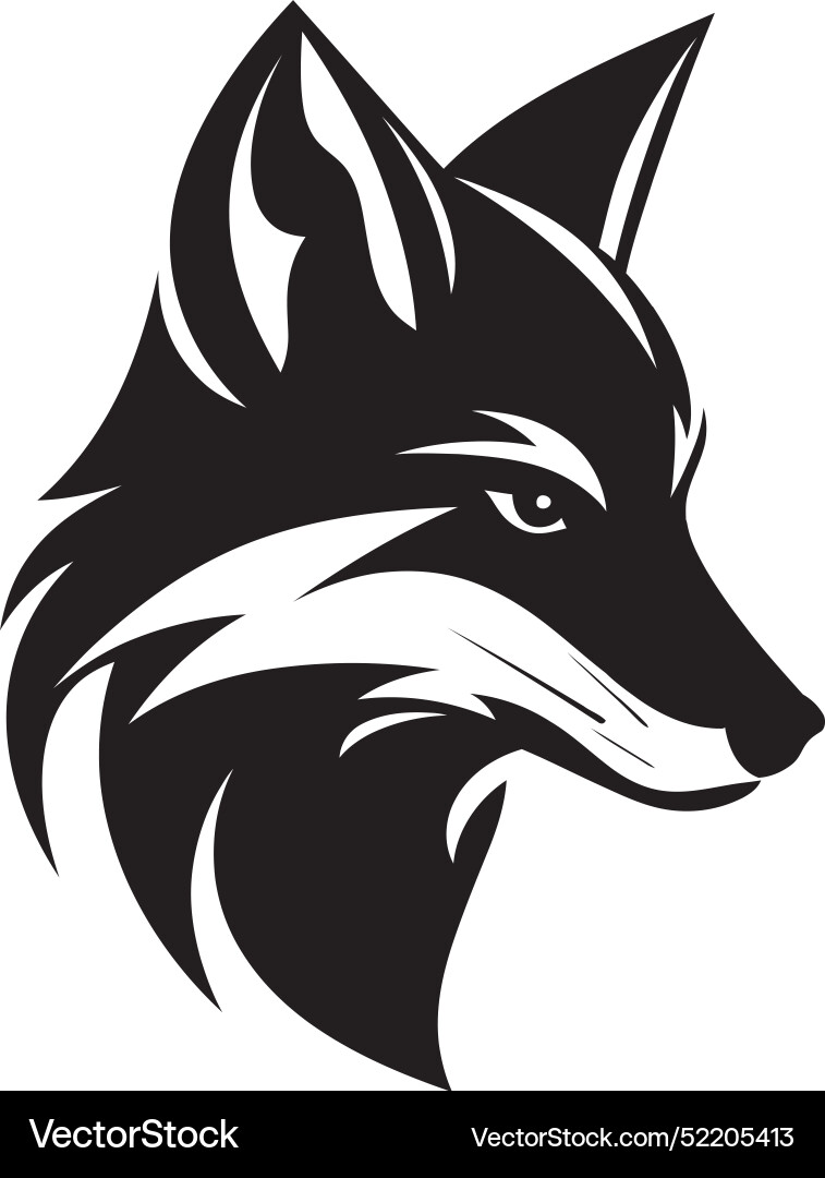 Fabled nine tailed foxfoxes in wildlife Royalty Free Vector
