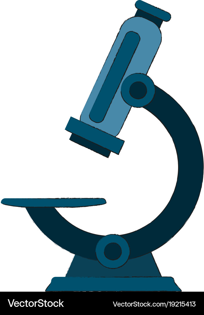 Microscope science tool Vector Image