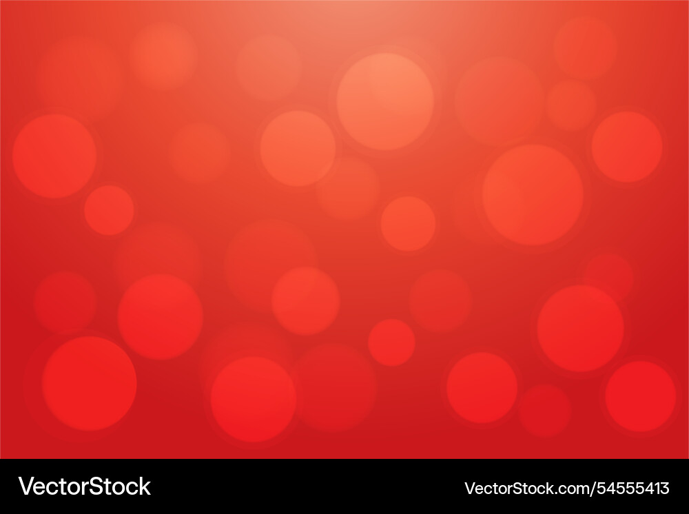 Red bokeh background vector image