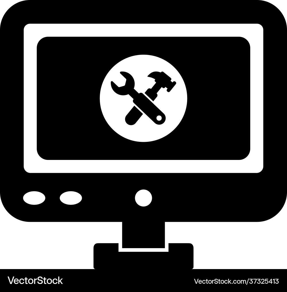 Setting service tools configuration gear icon vector image