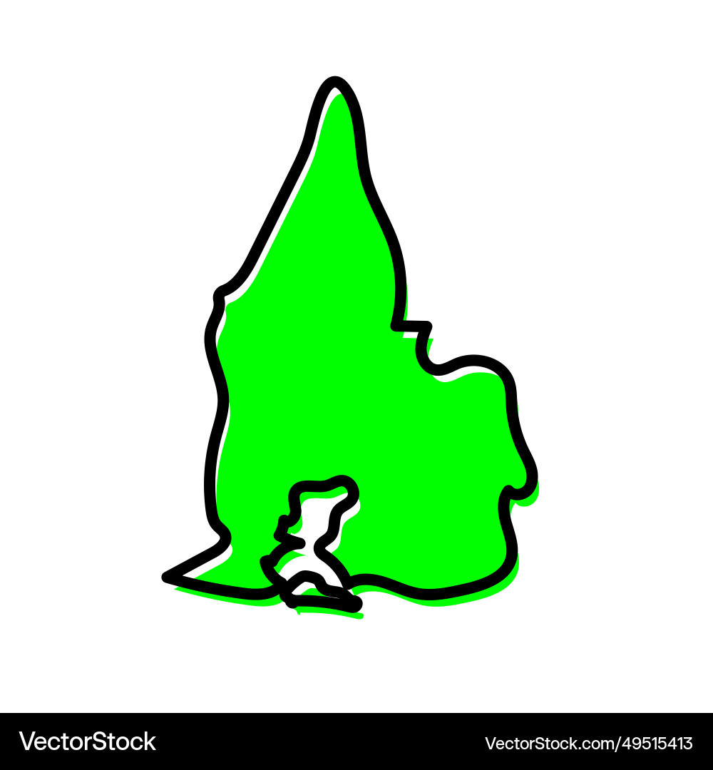 Sud-comoe department of cote divoire map design Vector Image