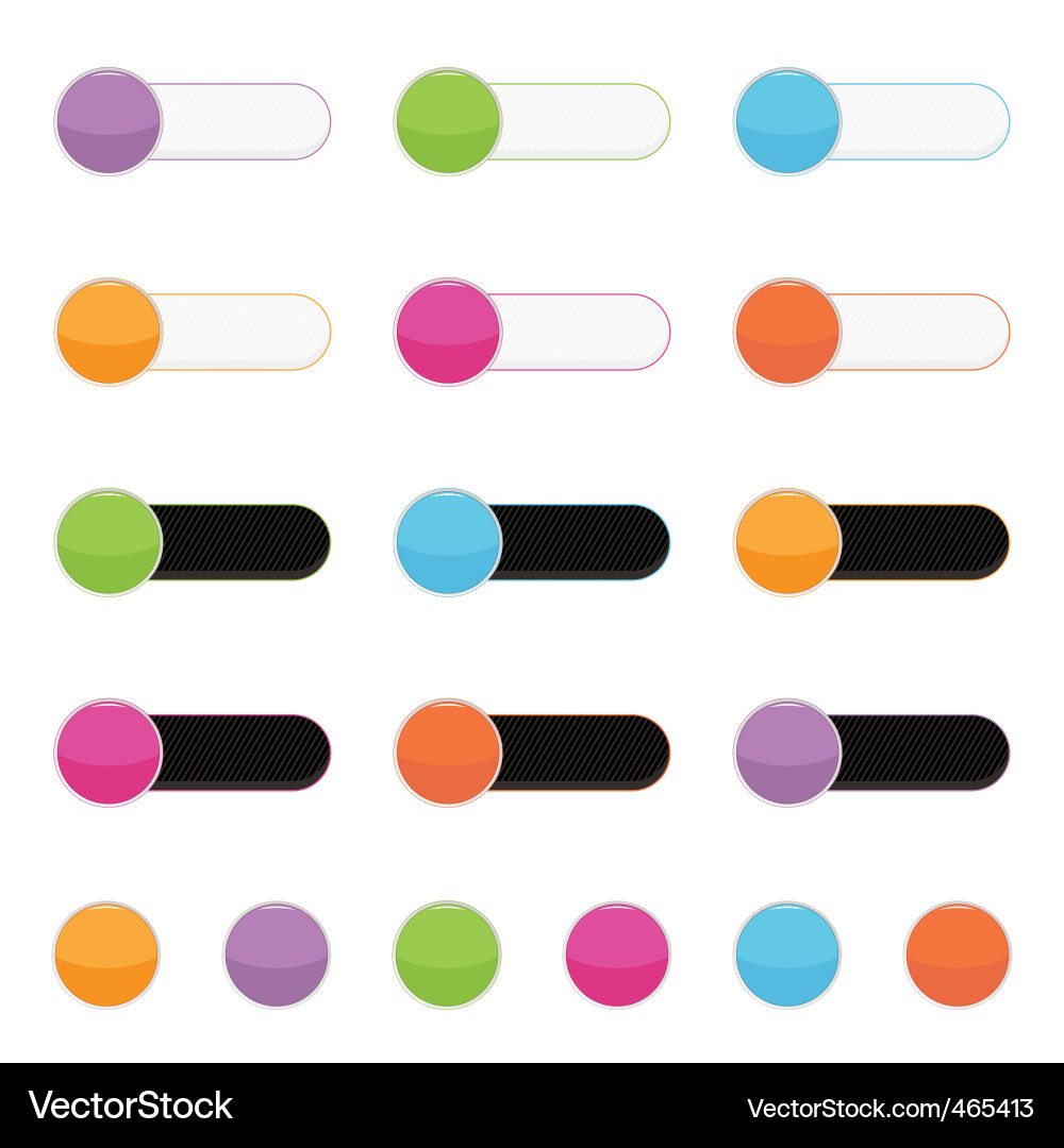 Web buttons Vector Image