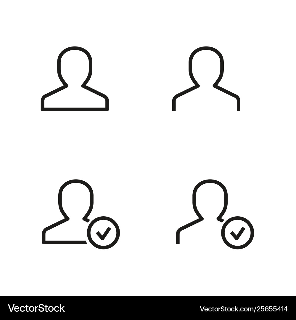 Account icon for graphic and web design vector image