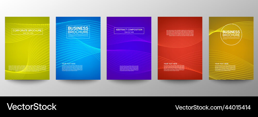 Cover geometric minimal set abstract line pattern Cover geometric minimal set abstract line pattern Vector Image