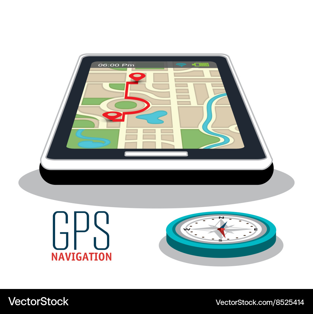 Gps navigation design Vector Image