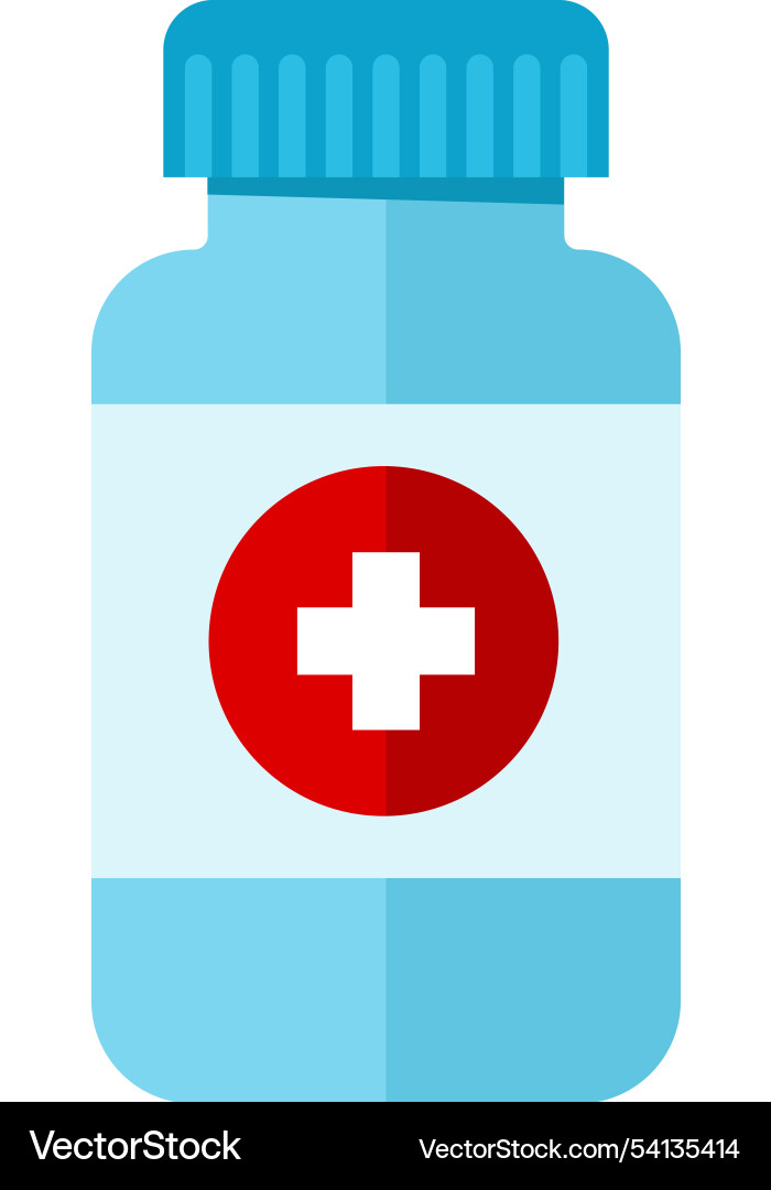 Medizinische Flasche Icon - Medikamente vektorbild