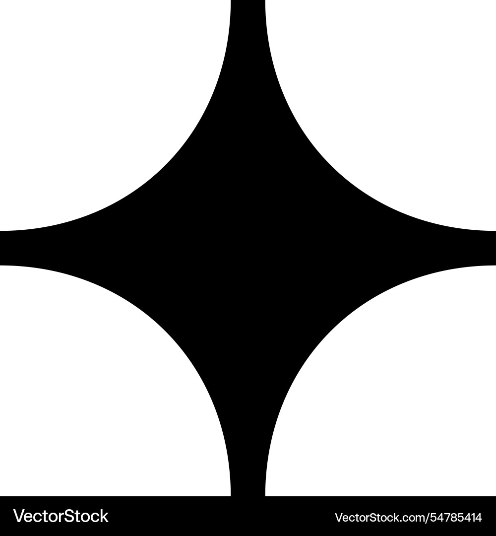 Modern simple bling spark element vector image