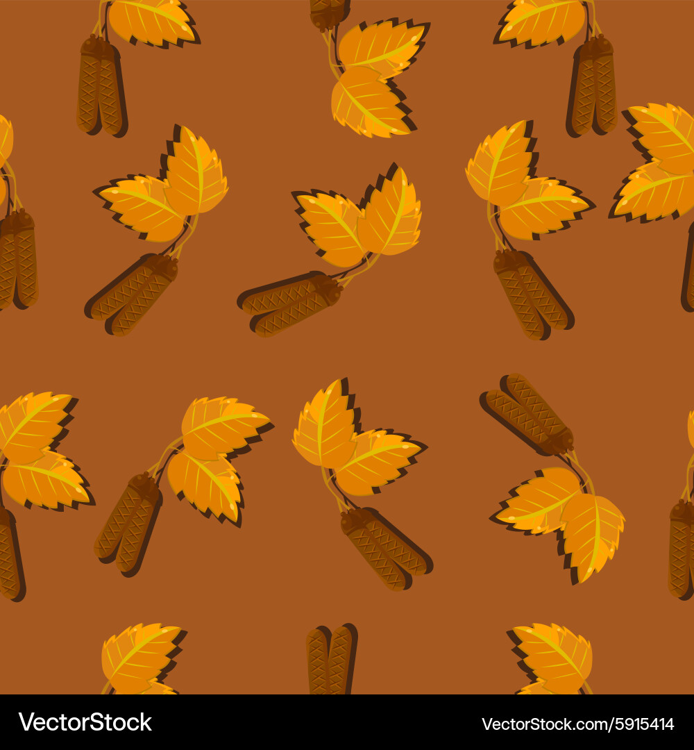 Seamless pattern with leaf abstract texture Vector Image