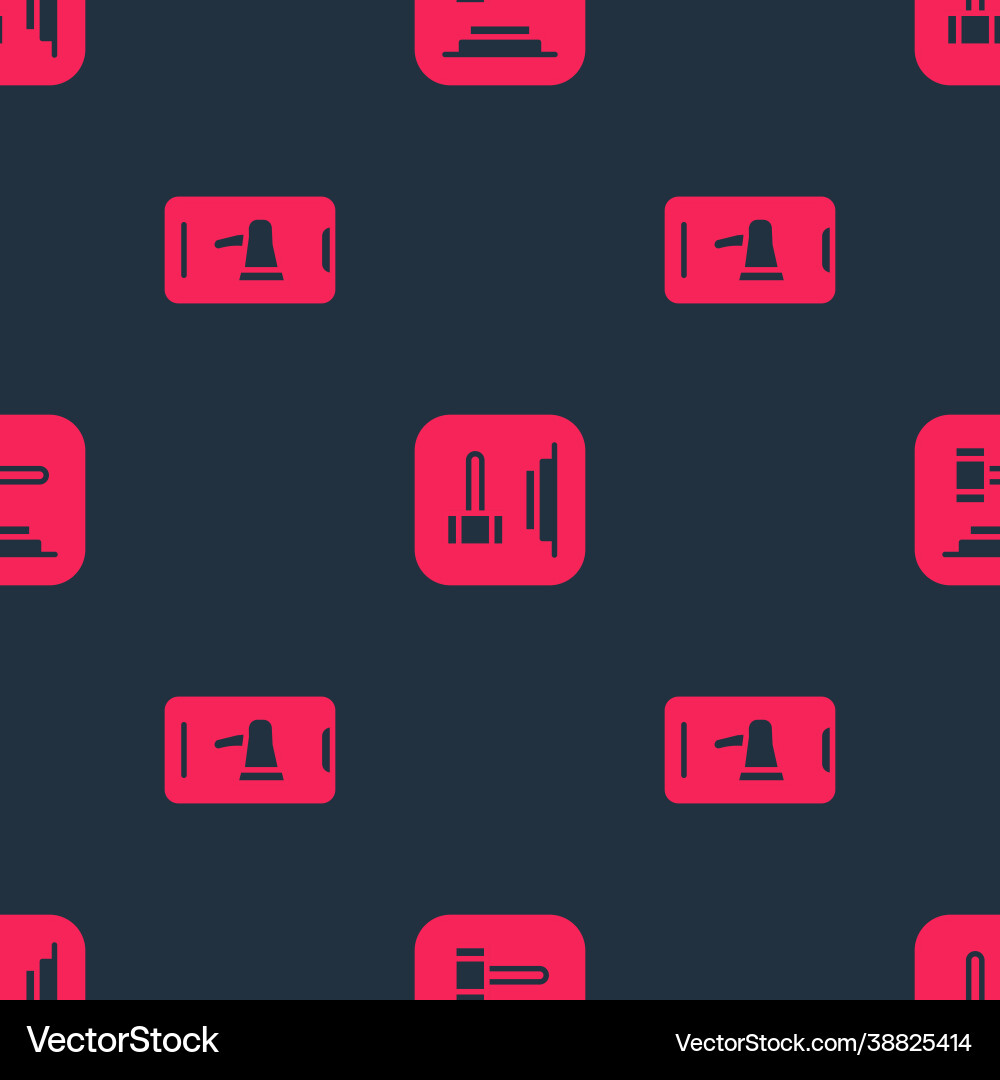 Set protest and judge gavel on seamless pattern Set protest and judge gavel on seamless pattern Vector Image