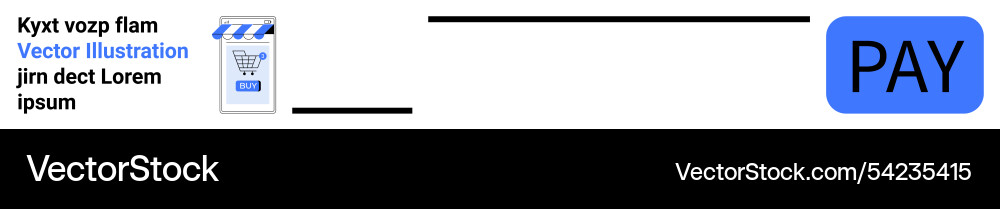 Payment process object icons with pay button Payment process object icons with pay button vector image