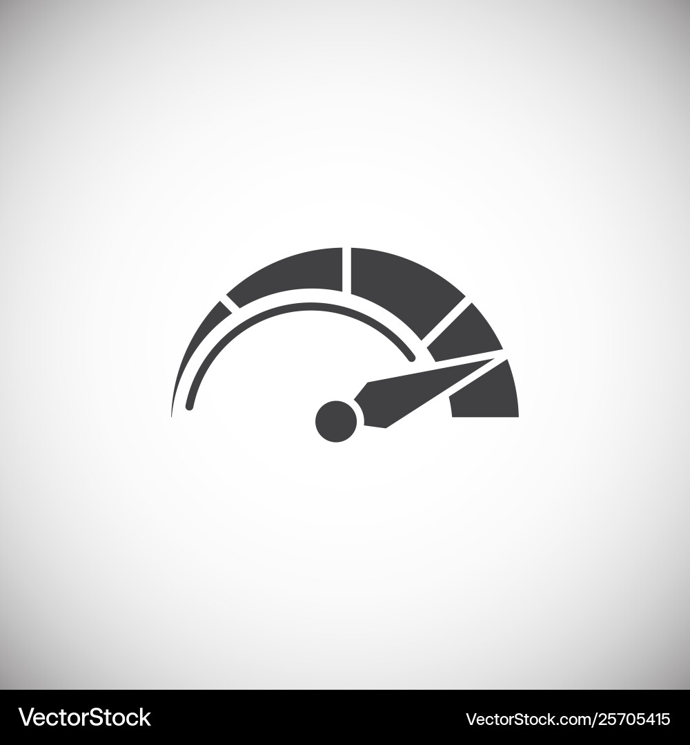 Performance icon on background for graphic and web Vector Image