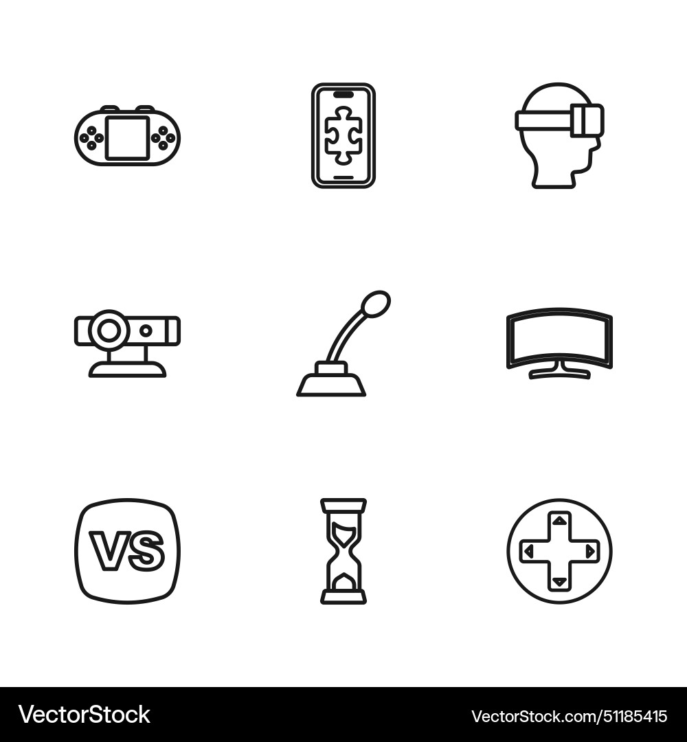 Set line old hourglass computer monitor game Set line old hourglass computer monitor game vector image