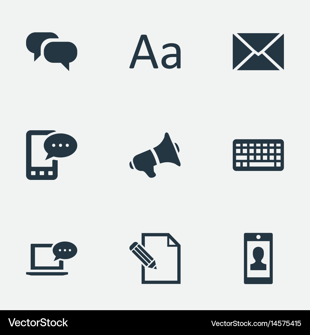 Set of simple user icons Vector Image