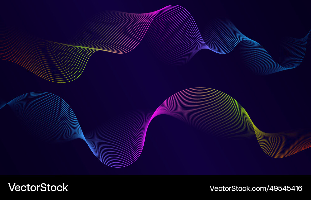 Abstract background with curved lines and waves Abstract background with curved lines and waves Vector Image