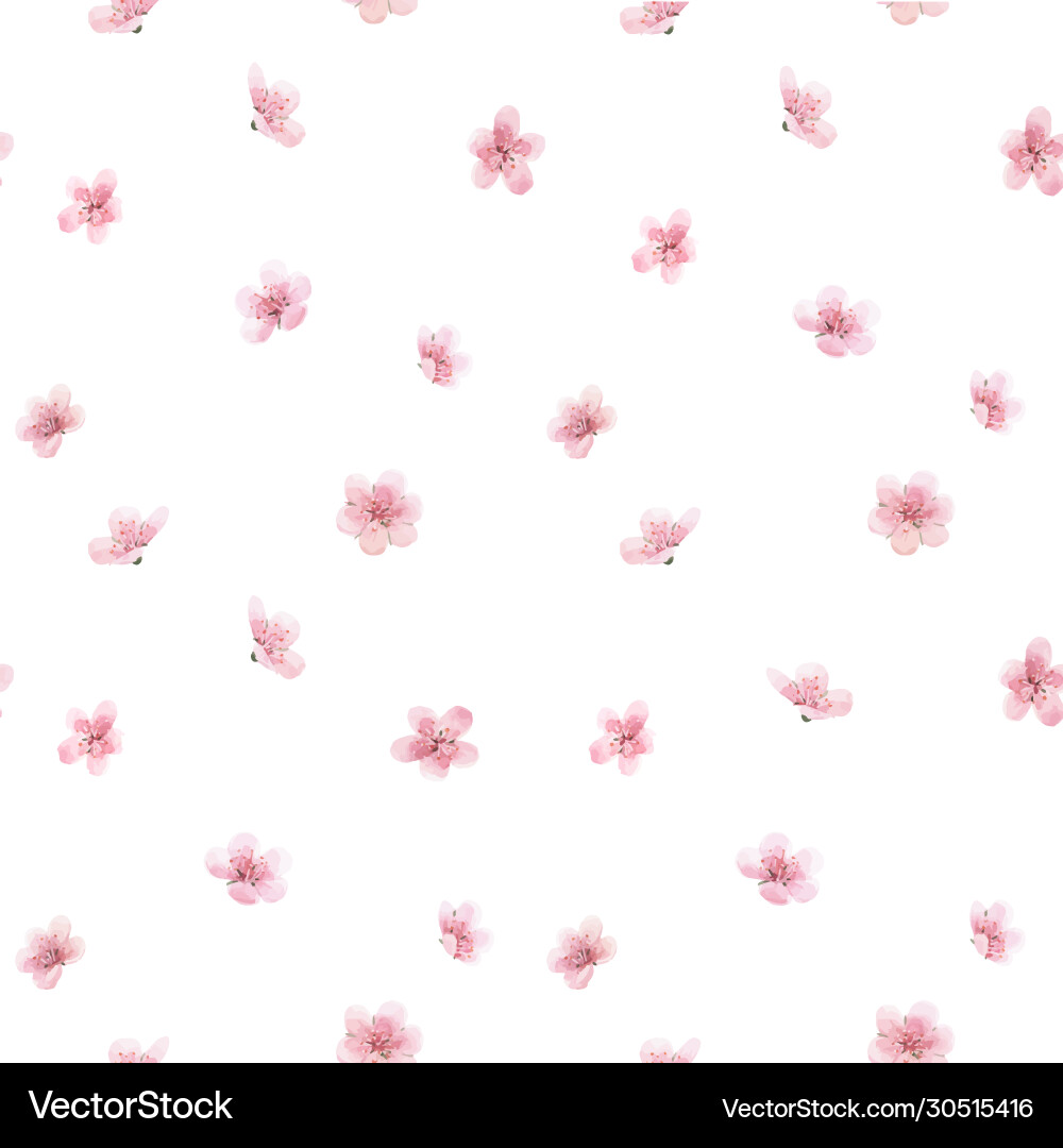 Beautiful floral summer seamless pattern vector image