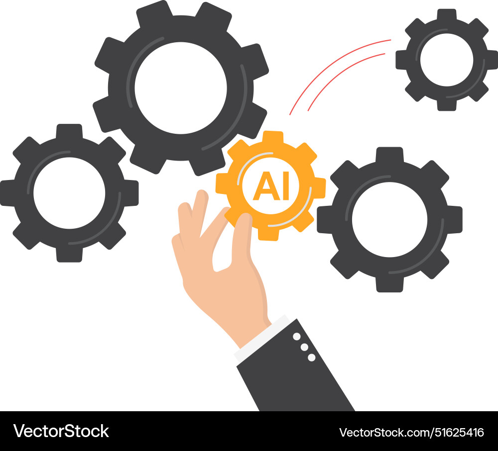 Replace some employees with ai plan to use tech i Replace some employees with ai plan to use tech i vector image