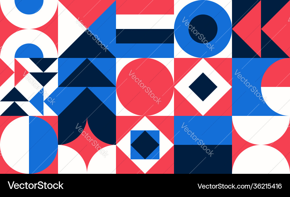 Simple geometric pattern bright color Simple geometric pattern bright color vector image