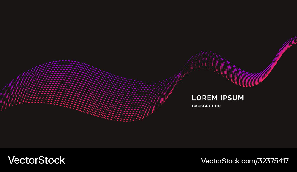 Abstract background with dynamic waves Vector Image