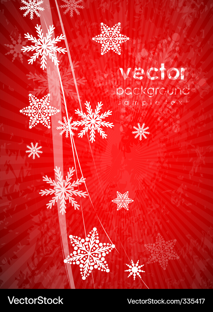 Christmas snowflake background Vector Image