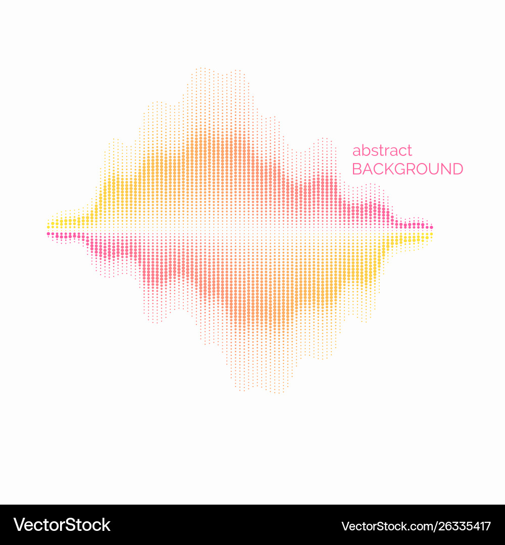 Dynamic Particle Waveform vector image