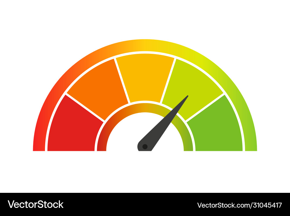Scale speed in abstract style on white background Vector Image