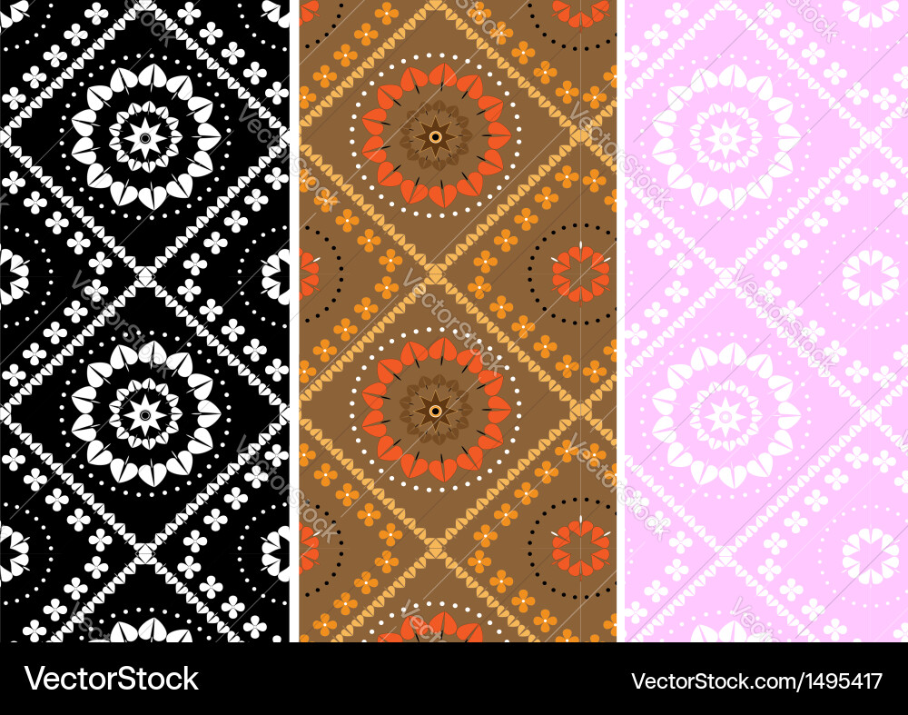 Variations square seamless background Vector Image