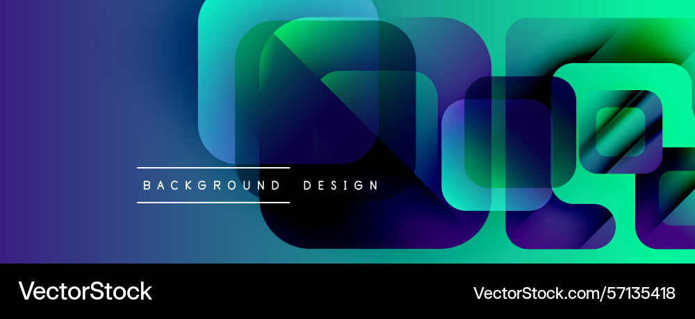 Abstract geometric shapes overlap creating vector image