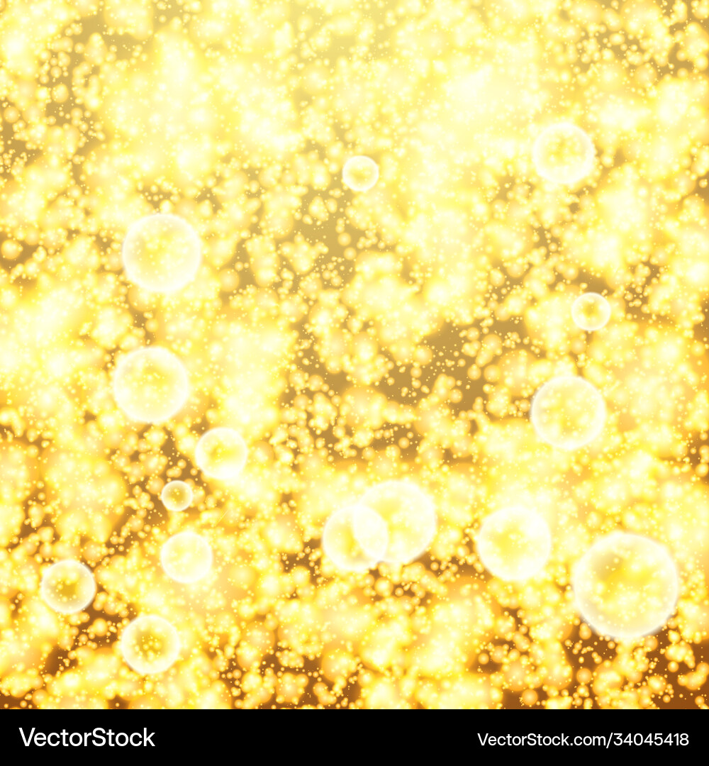 Abstract yellow background with bokeh defocused Abstract yellow background with bokeh defocused Vector Image