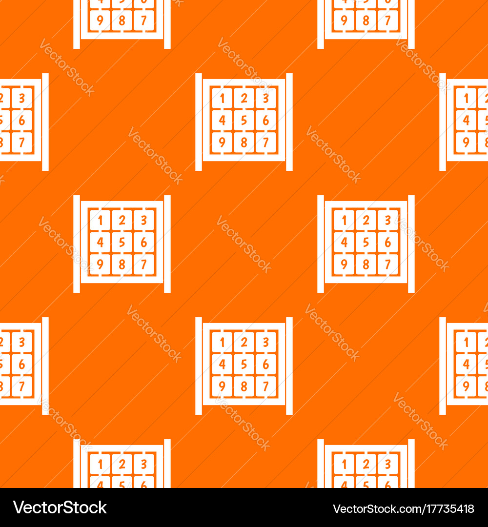 Cubes with numbers on playground pattern seamless Vector Image