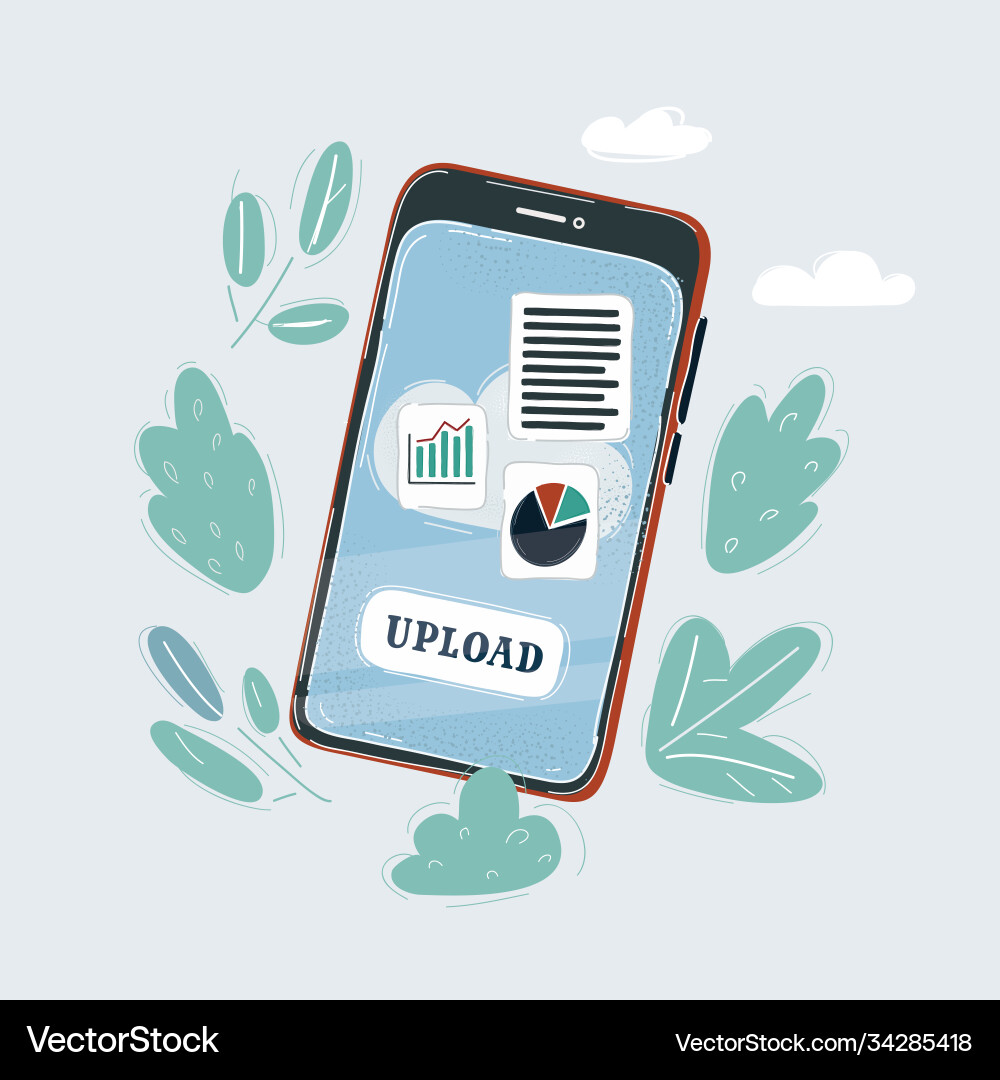 File hosting storage cloude Vector Image