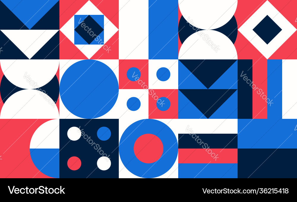Simple geometric pattern bright color Simple geometric pattern bright color vector image