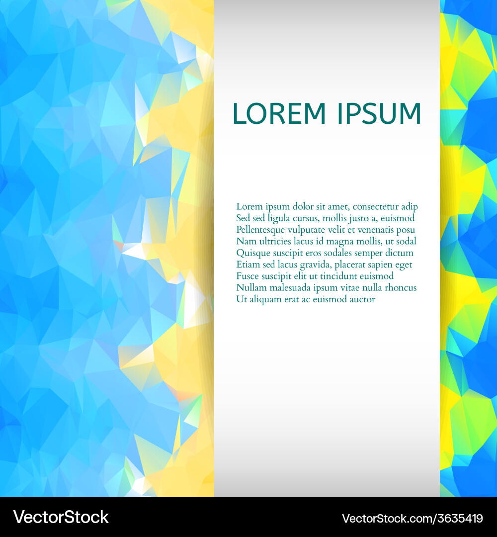 Abstract colorful triangles background vector image