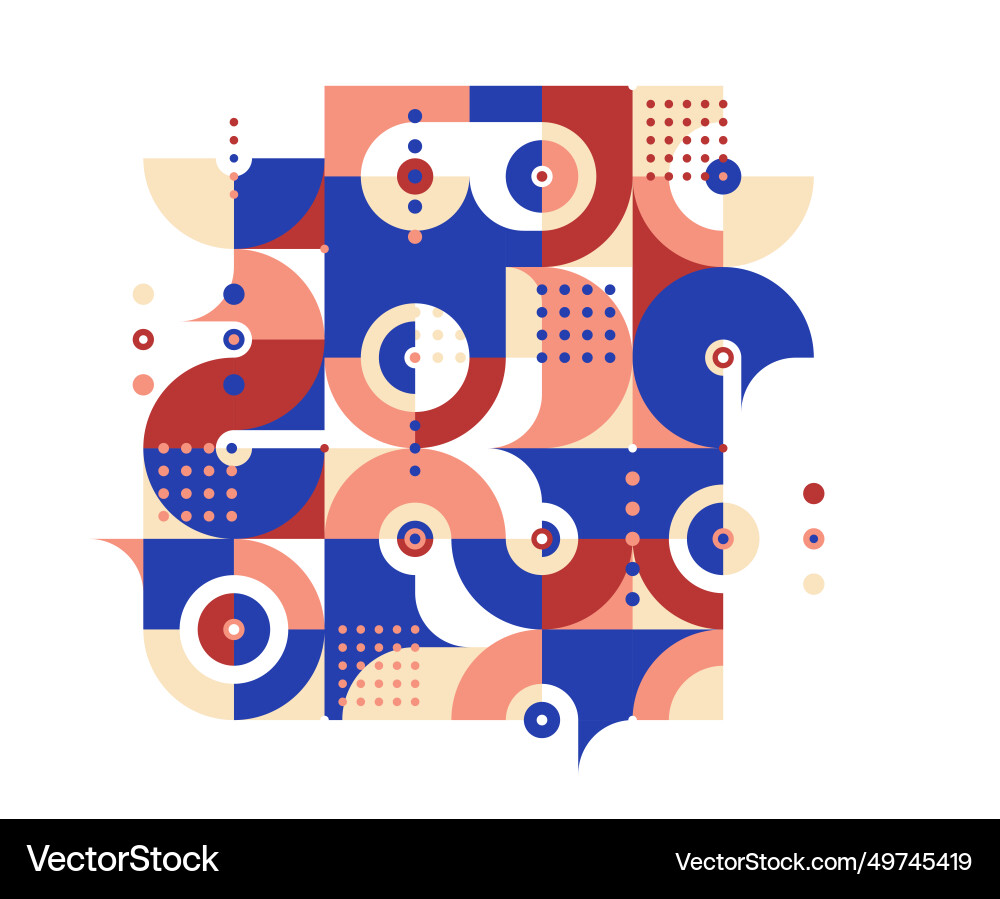 Abstract geometric background modular tiling Abstract geometric background modular tiling Vector Image